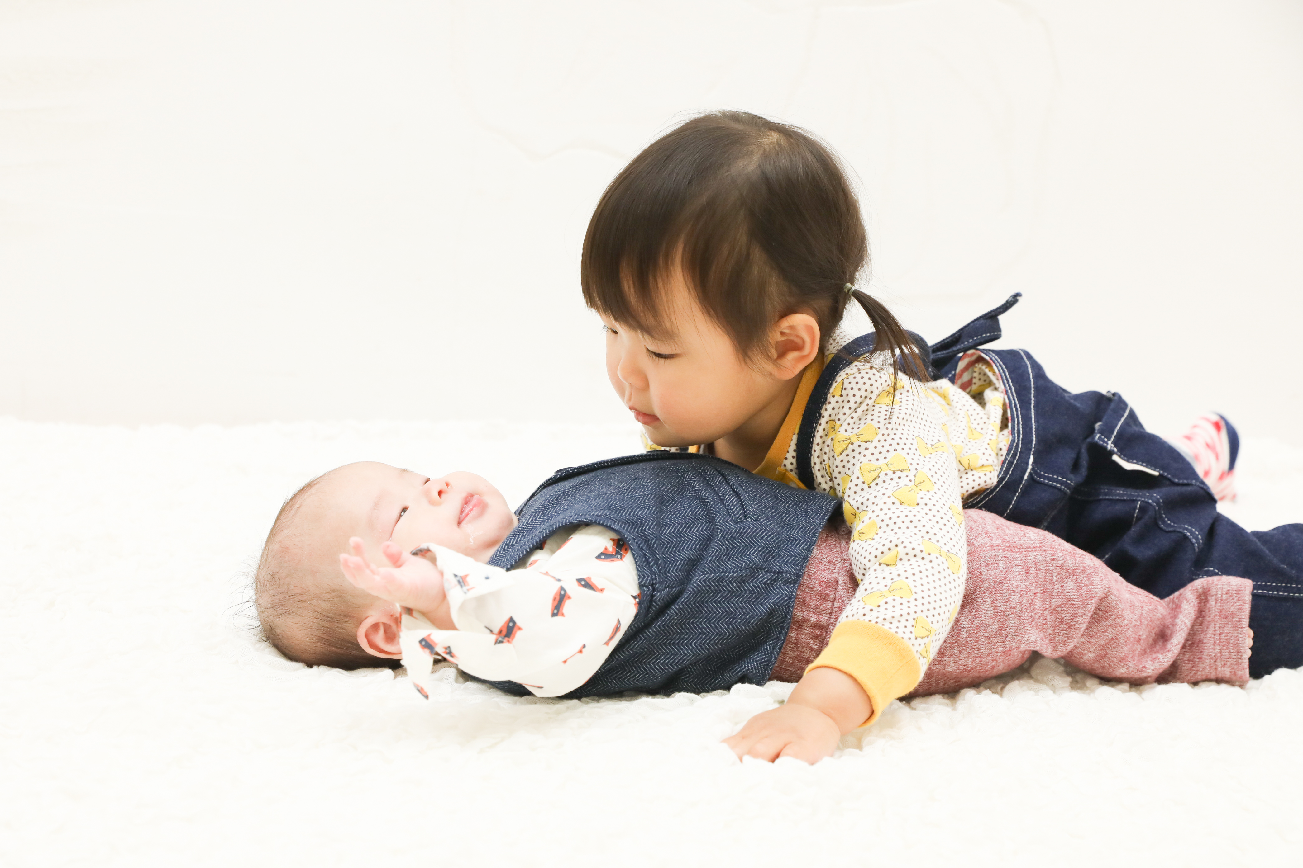 【お宮参り・バースデイ】３か月男の子と２歳女の子