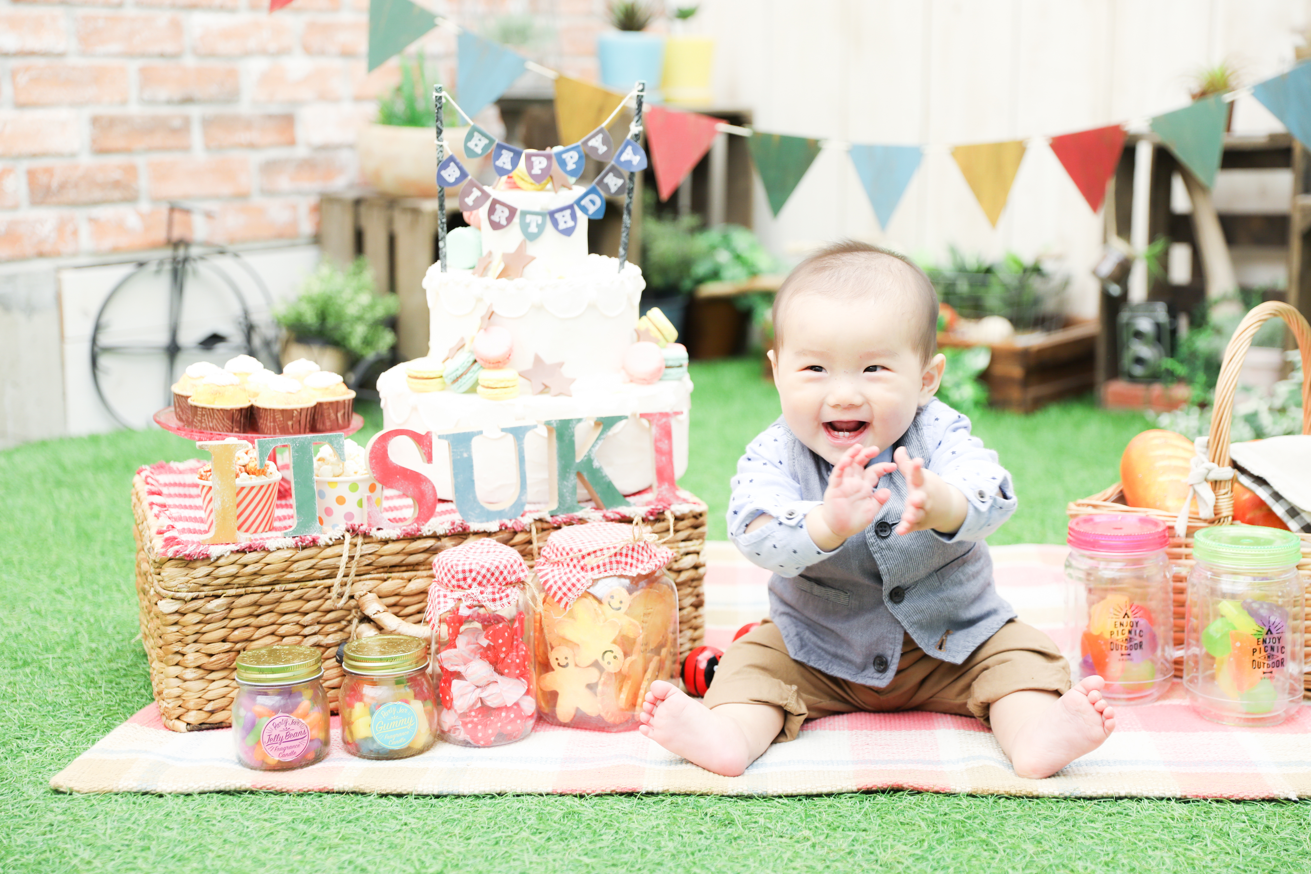 【ハーフバースデイ】6カ月男の子