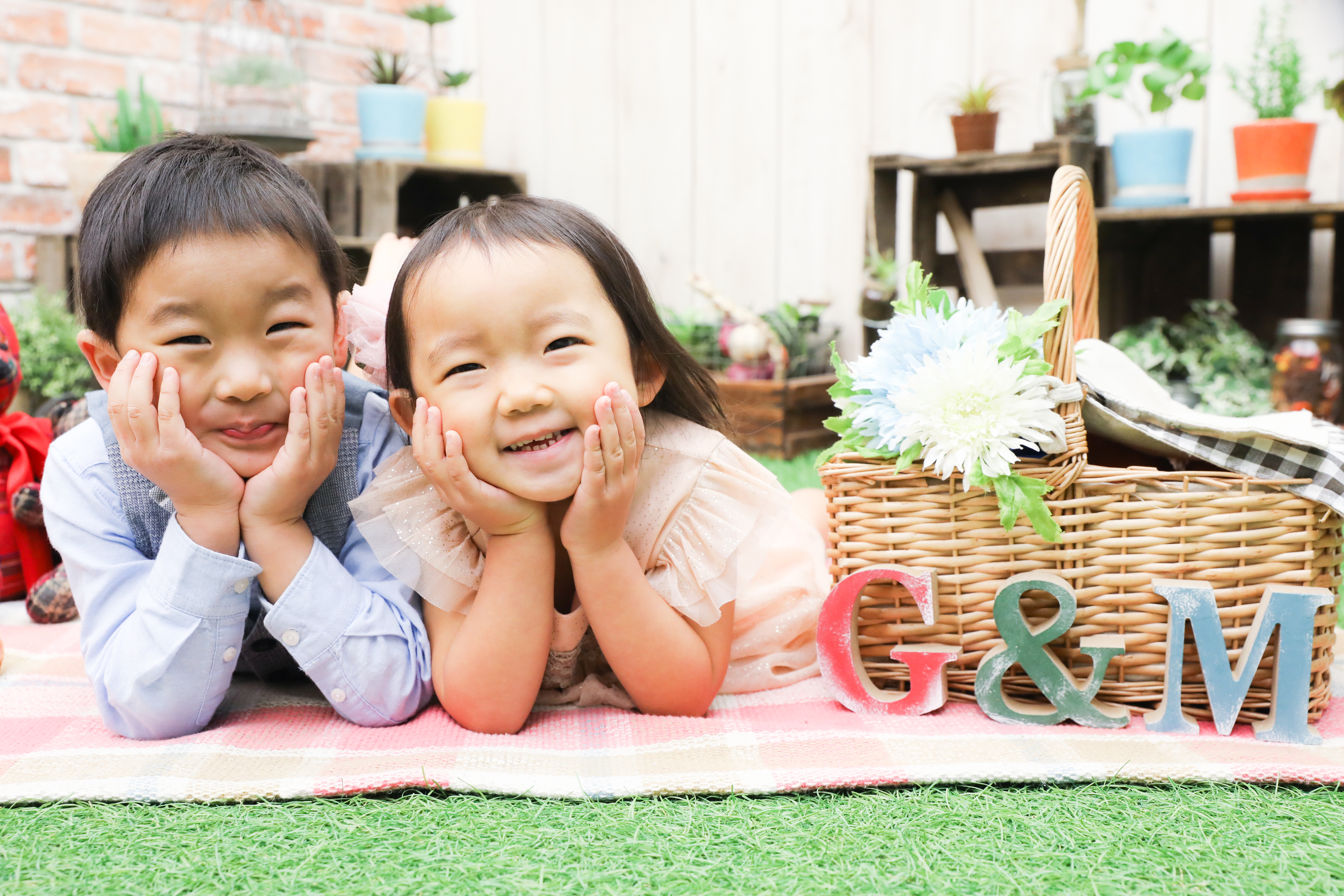 【753】３歳女の子、５歳男の子