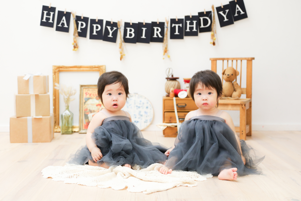 【バースデイ】1歳双子姉妹