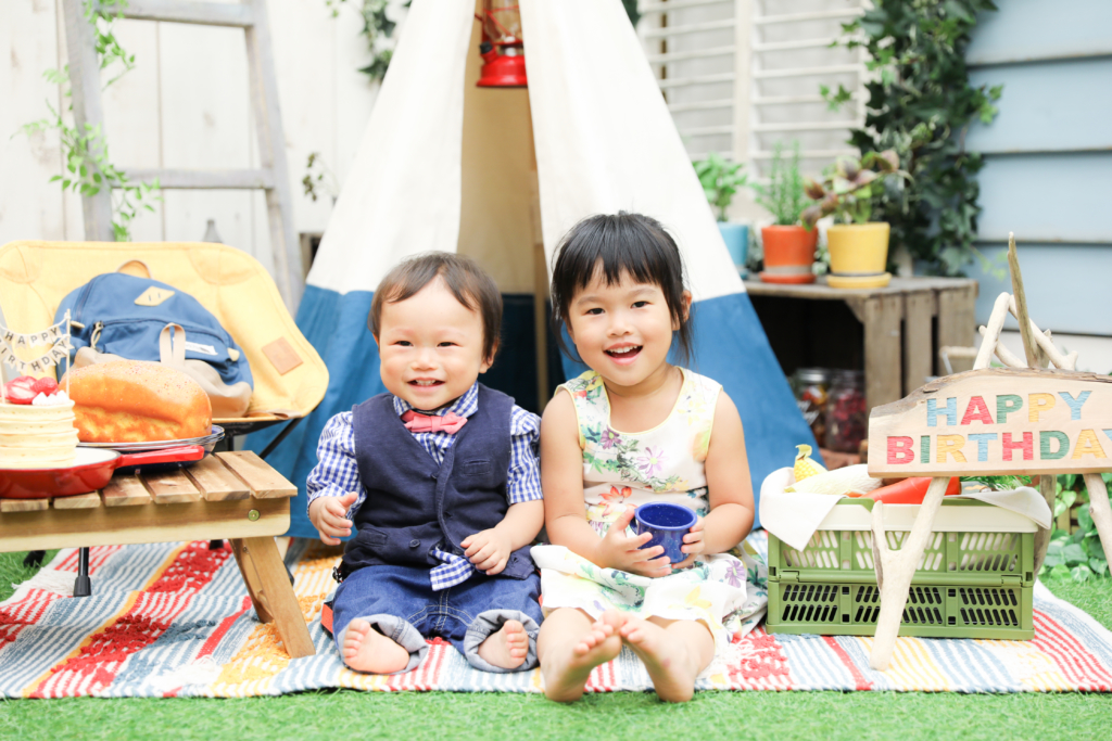 【バースデイ】1歳男の子・3歳女の子
