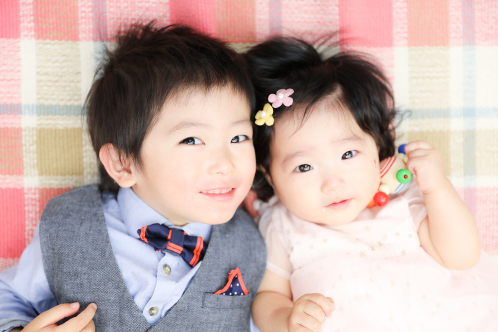 【ハーフバースデイ・バースデイ】6か月女の子・3歳男の子